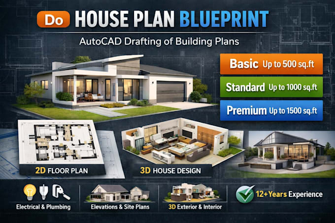 do house plan blueprint autocad drafting of building plans