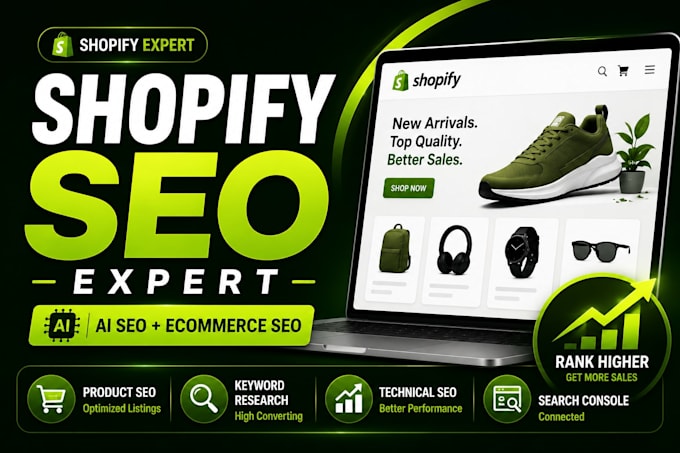 be your shopify SEO expert to improve your rankings and sales