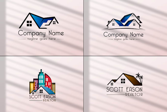 design construction, real estate logo