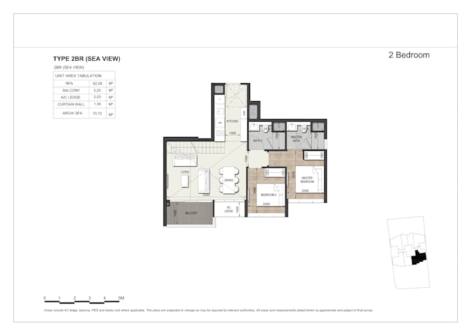 do floor plan in 2d plan with color for real estate agent
