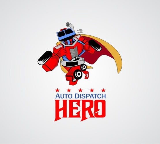 design auto transport dispatch system logo
