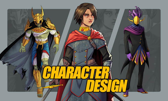 design character sheets for games and animation