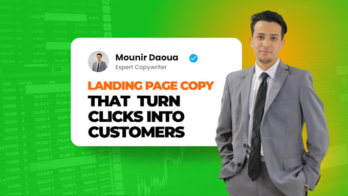 be your landing page and sales page copywriter