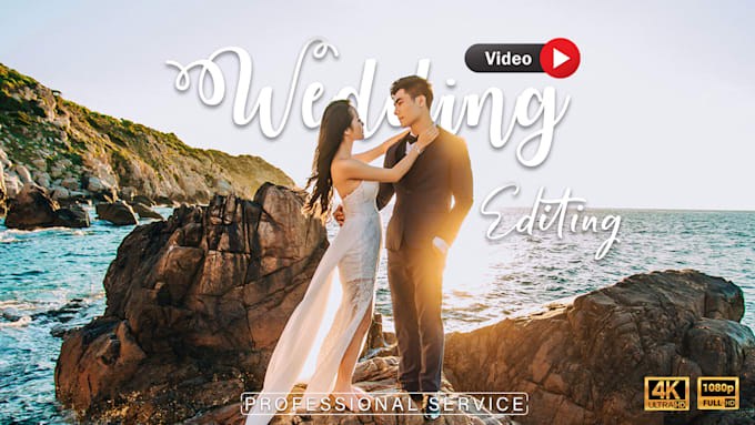 do cinematic professional wedding video editing and color grading