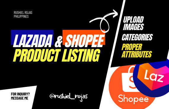 do product listing on shopee, lazada or any webstore