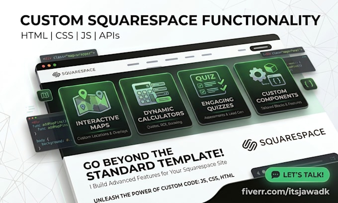 customize your squarespace website with code, features and ai chatbot