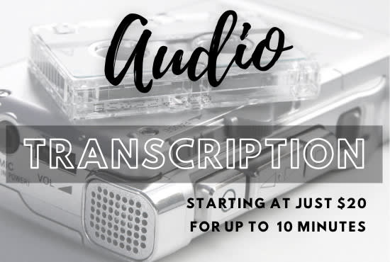 accurately transcribe your audio or video