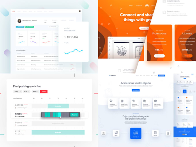 create a stunning landing page design
