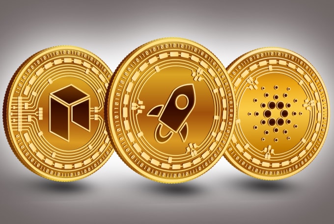 Do 3d gold coin,logo coin,token,bitcoin,crypto token design by