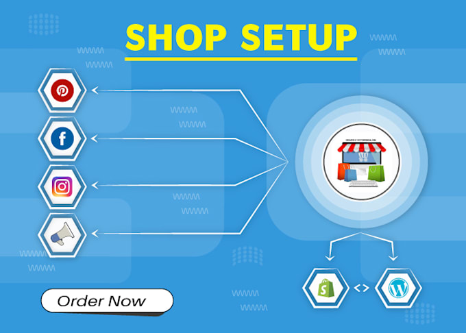 set up facebook, instagram, and pinterest shop integration
