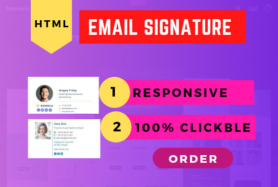 create your clickable HTML email signature