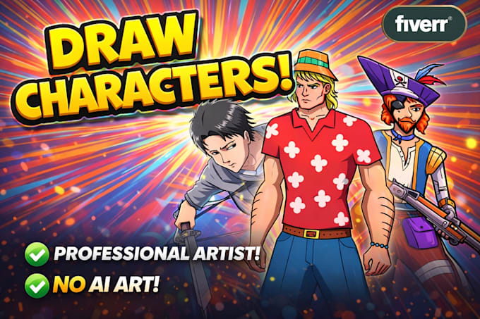 draw a fan art, concept art and character illustration