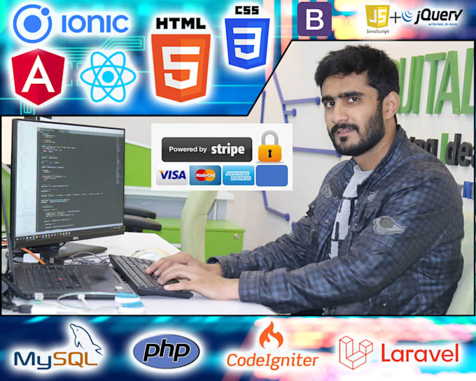develop or fix website in lararvel, codeigniter