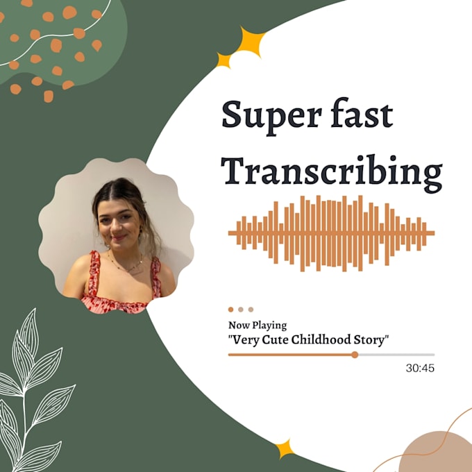 transcribe your audio the same day