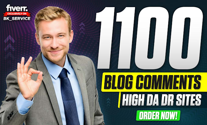 do 1100 manually blog comments seo dofollow backlinks high pr
