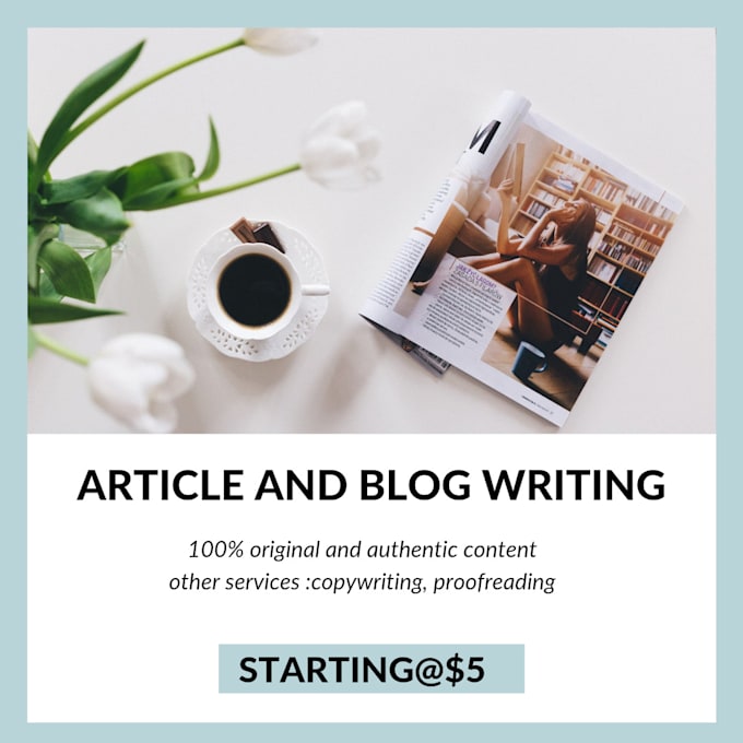 write articles and blog posts for you with precision and proper research