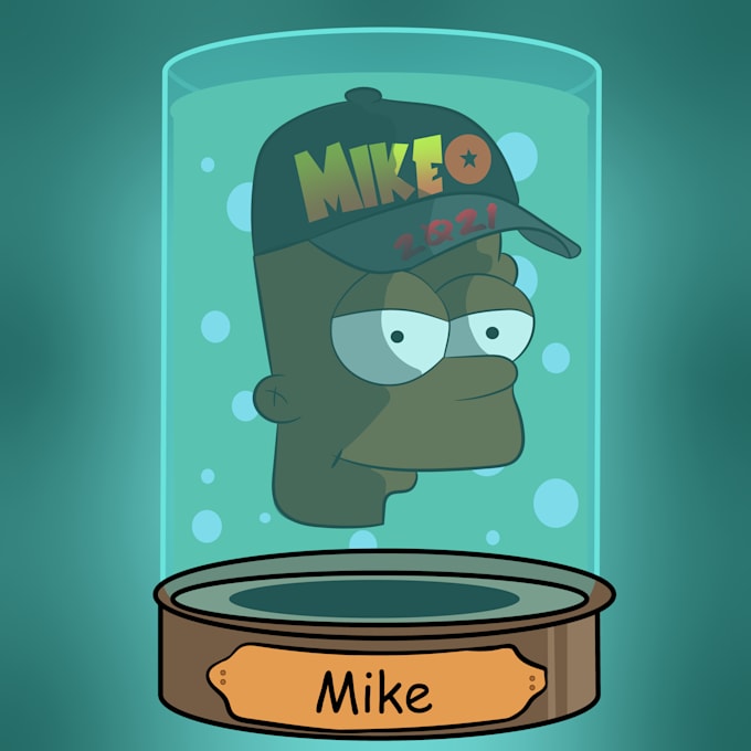 Create your own futurama head in a jar by Littlemicsgamin Fiverr