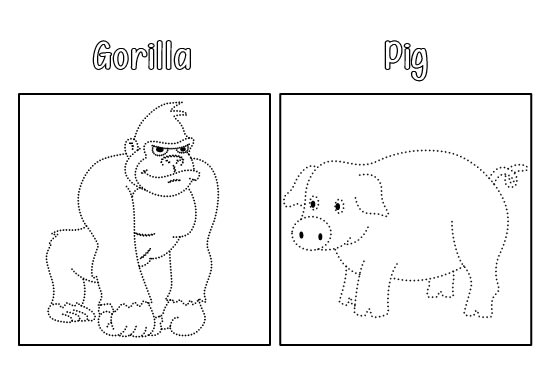 creat a dot to dot pages or book for children