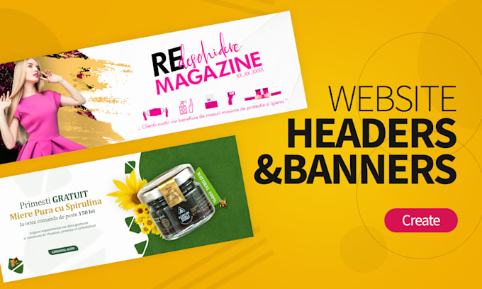design web and social banners