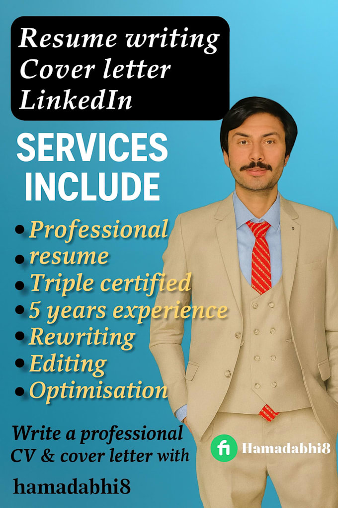 write a professional CV and cover letter