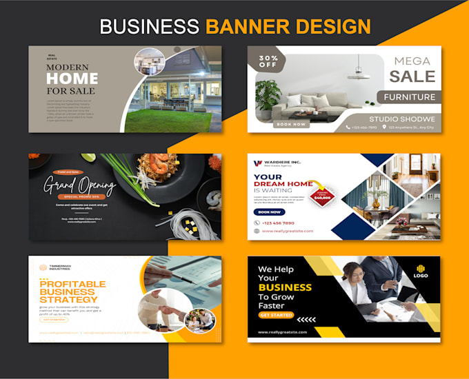 make creative website banner design