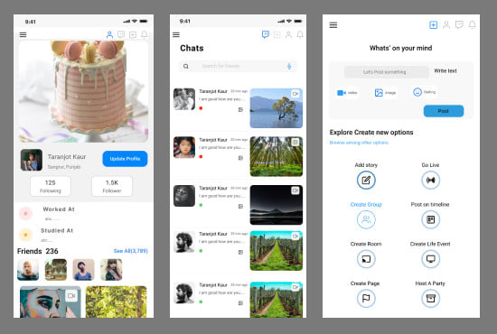 ui designs for web and mobile apps