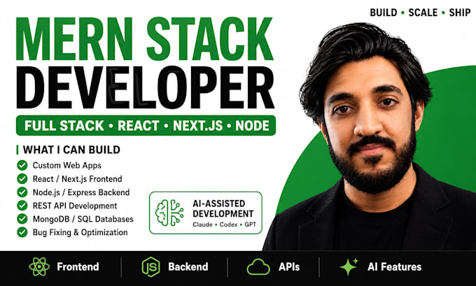 be your perfect mern stack developer, full stack developer