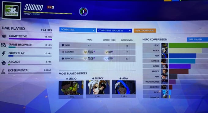 Coach your overwatch comp game with rein or winston for gold elo or under  by Maxx4t