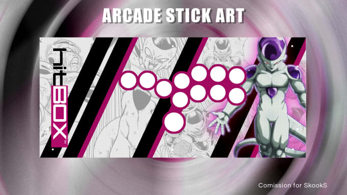 Custom arcade stick or hitbox art by Davidortega966 Fiverr