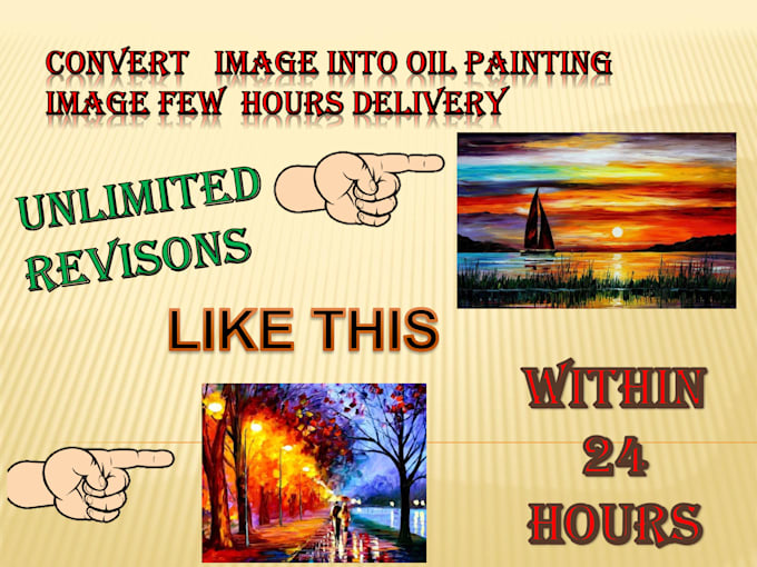 Convert image into oil painting image few hours delivery by Lasinduudeepa Fiverr