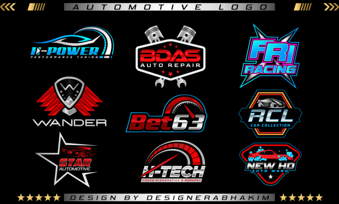 Design professional racing car and automotive logo by Designerabhakim ...
