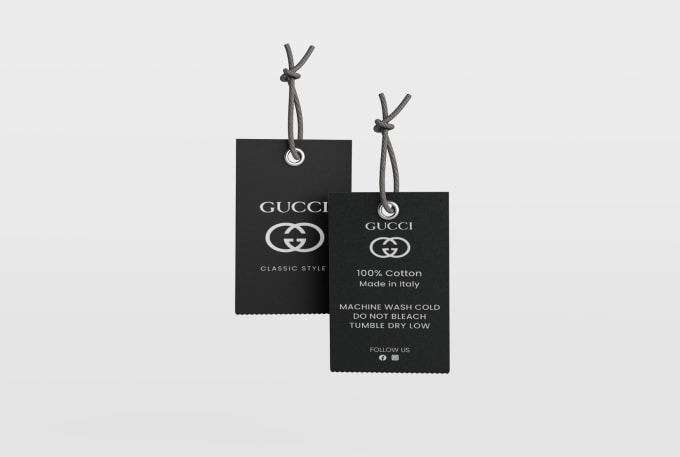 do clothing hang tag and label design within 5 hours