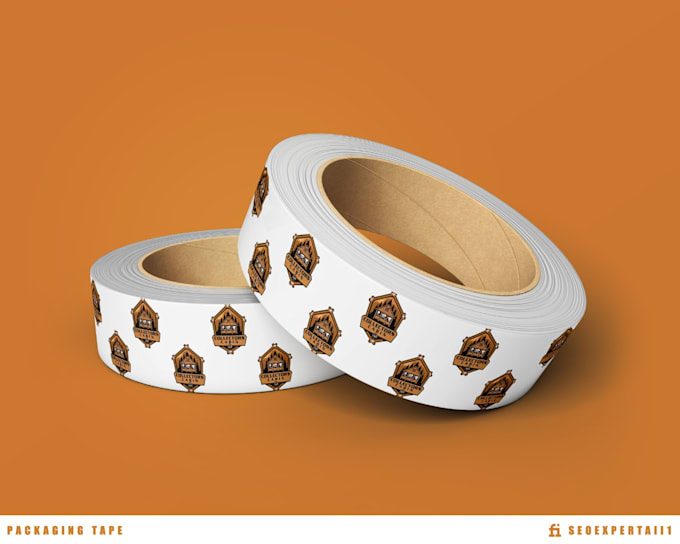 design attractive packaging tape in 6 hours