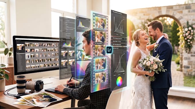 cull, color correct and edit wedding photos in lightroom