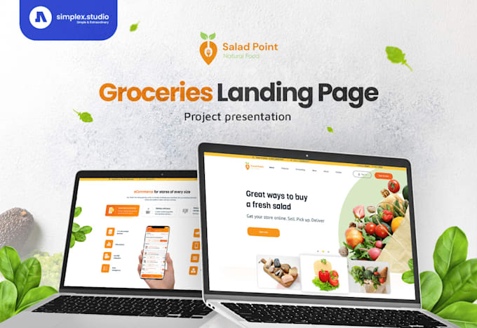 create figma landing page design