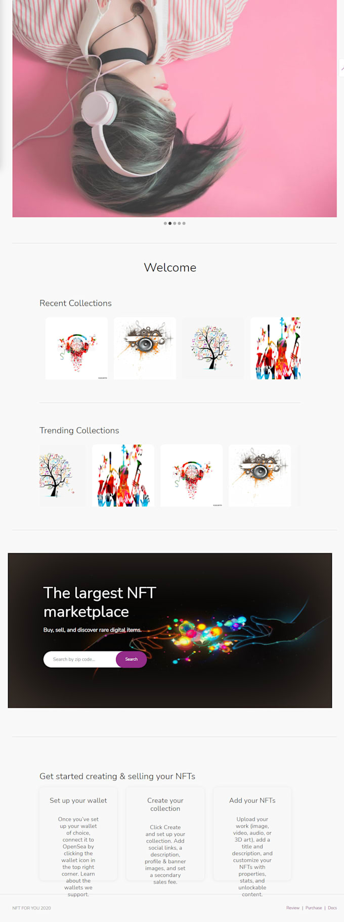 desgin landing page for you