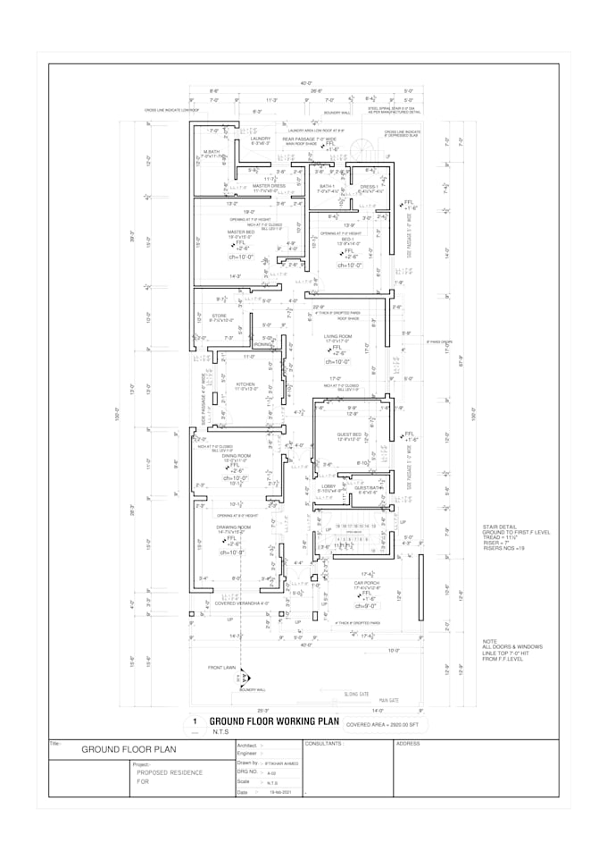 Design your house architectural floor plan by Umairiftikhar35 | Fiverr