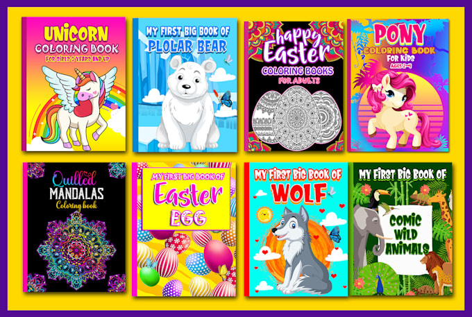 Download Design Coloring Book Cover For Amazon Kdp By Coloring Book Fiverr