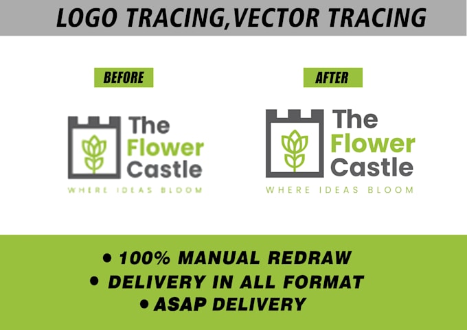 vectorize logo, redraw and vectorize image