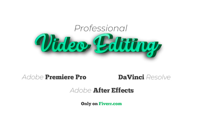 be your long term video editor