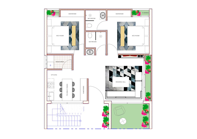 provide accurate floor plans, 3d render, interior designs