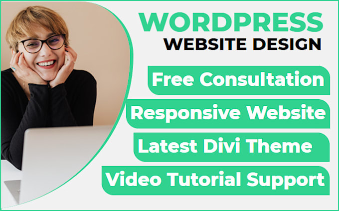 do responsive wordpress website design by divi theme, divi builder