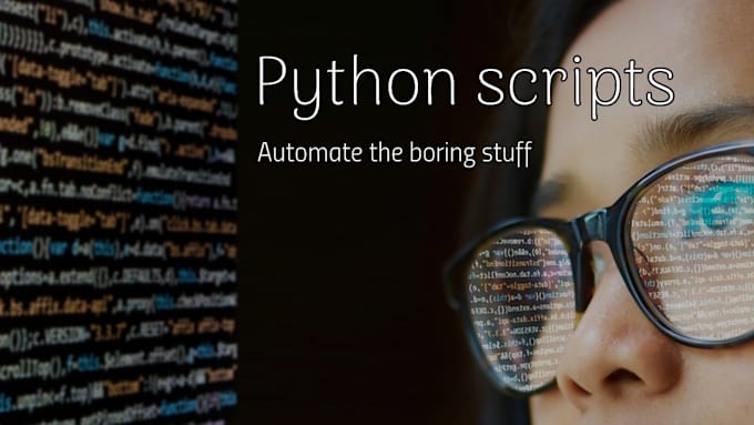 code your python scripts