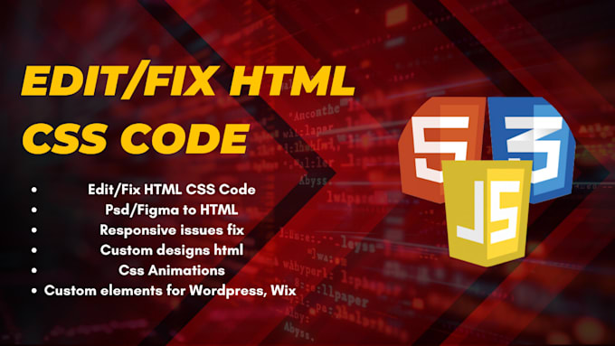 edit or fix your html css code