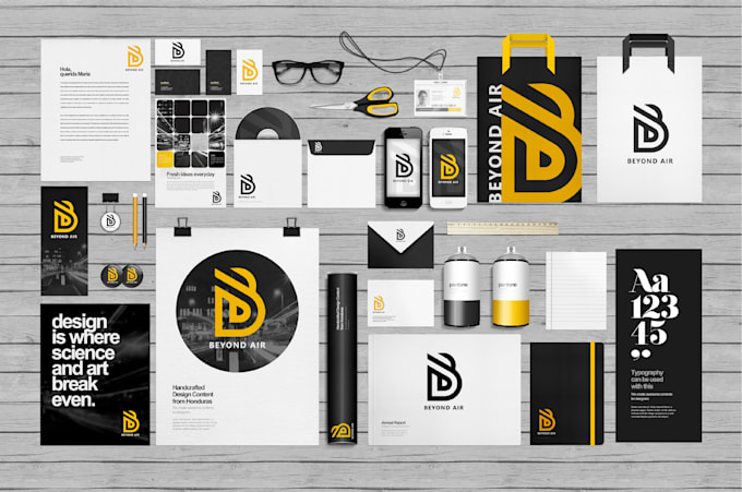 design corporate brand identity or stationary design