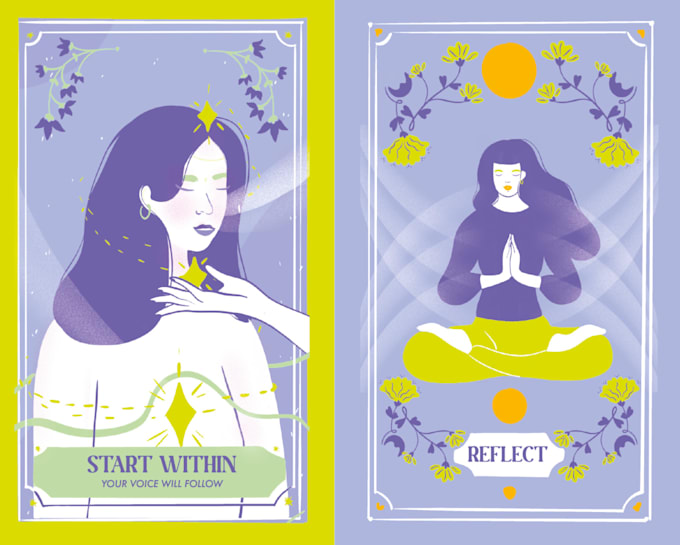 create custom hand draw illustration in modern flat style