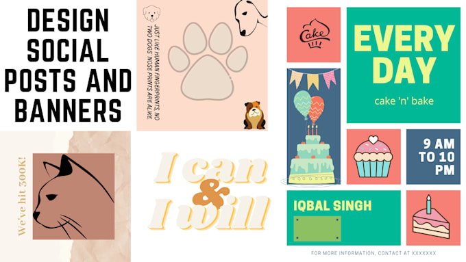 design social posts and banners