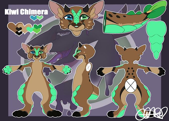 open reference character sheets