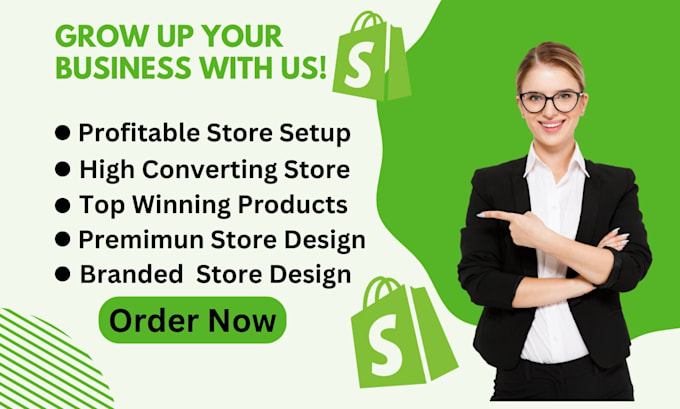 create a 7 figure shopify dropshipping store or shopify website