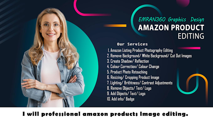 professional amazon products lmage editing